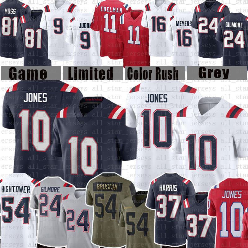 

10 Mac Jones Jersey Football Dont'a Hightower Julian Edelman Damien Harris Devin McCourty Matthew Slater Judon Stephon Gilmore Randy Moss Chase Winovich J.C. Jackson, Youth size s-xl(agz)