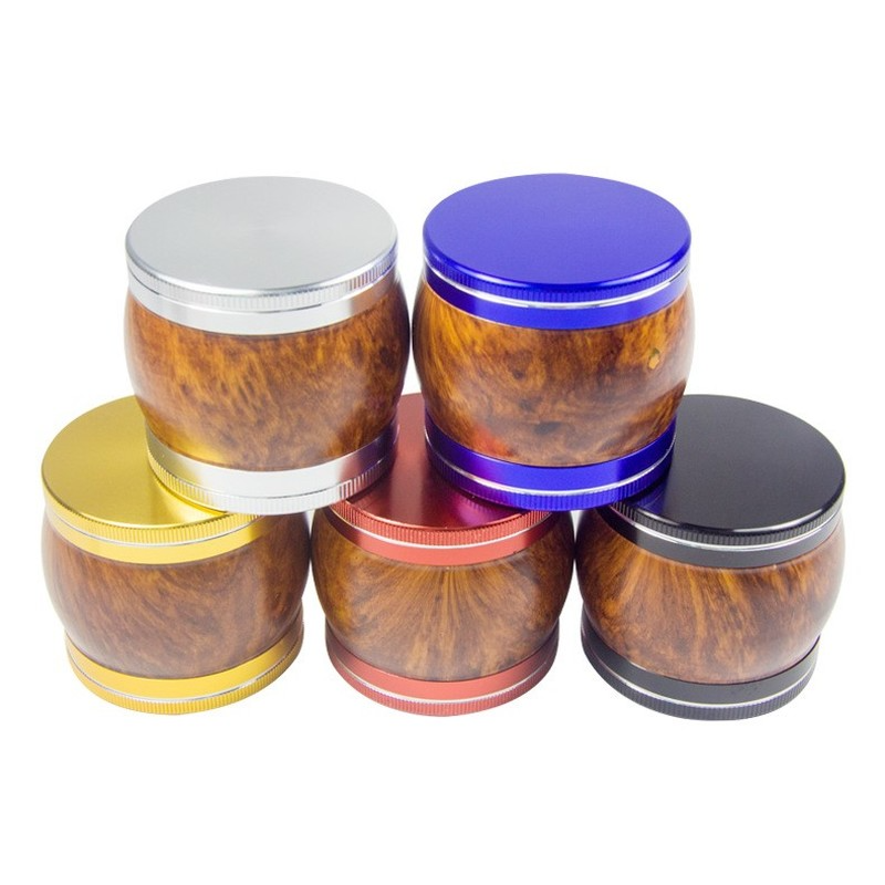 

Wooden pattern smoke mill alloy durable, fashionable, novel, unique, beautiful and convenient