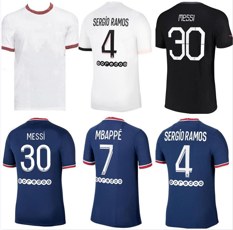 

21/22 MBAPPE soccer jerseys fourth HAKIMI SERGIO RAMOS VERRATTI 2021 2022 MARQUINHOS KIMPEMBE DI MARIA KEAN ICARDI football shirts men+kids kit jersey, Green