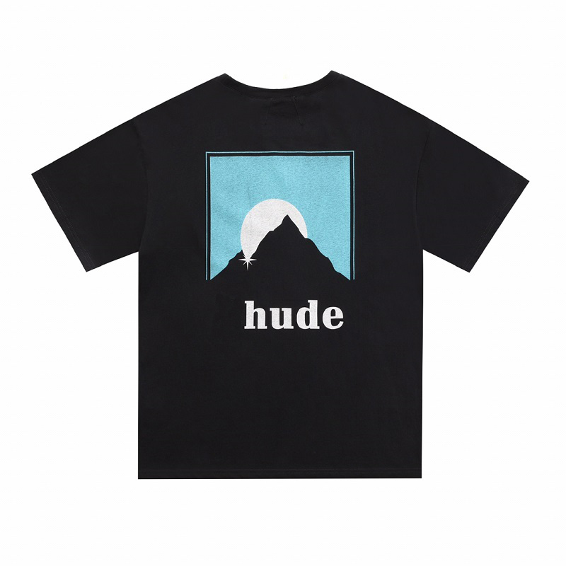 

21ss Ins American Los Angeles RH Mountain Logo Tee Skateboard Mens designer t shirt Women Street Casual Tshirt, Dark brown
