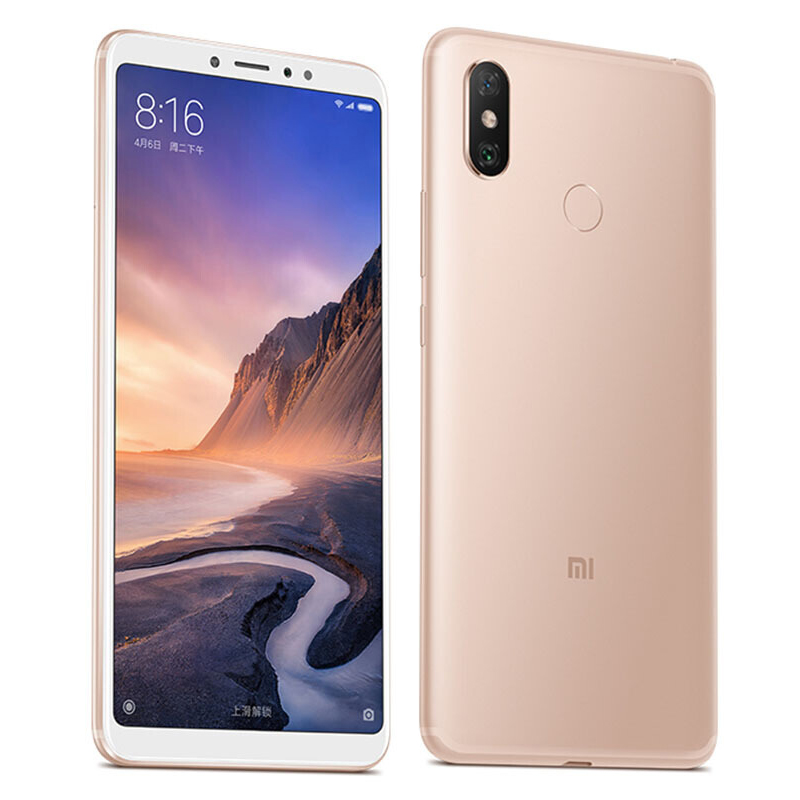 

Original Xiaomi Mi Max 3 4G LTE Cell Phone 4GB RAM 64GB ROM Snapdragon 636 Octa Core Android 6.9" Full Screen 12.0MP AI Fingerprint ID Face 5500mAh Smart Mobile Phone