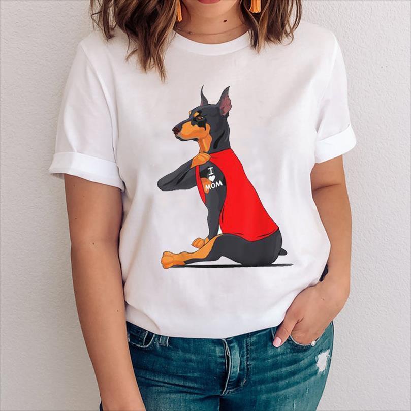 

and women graphic dog cartoon men t shirt cute funny printing casual 90s clothes lady tees print clothing female, White;black