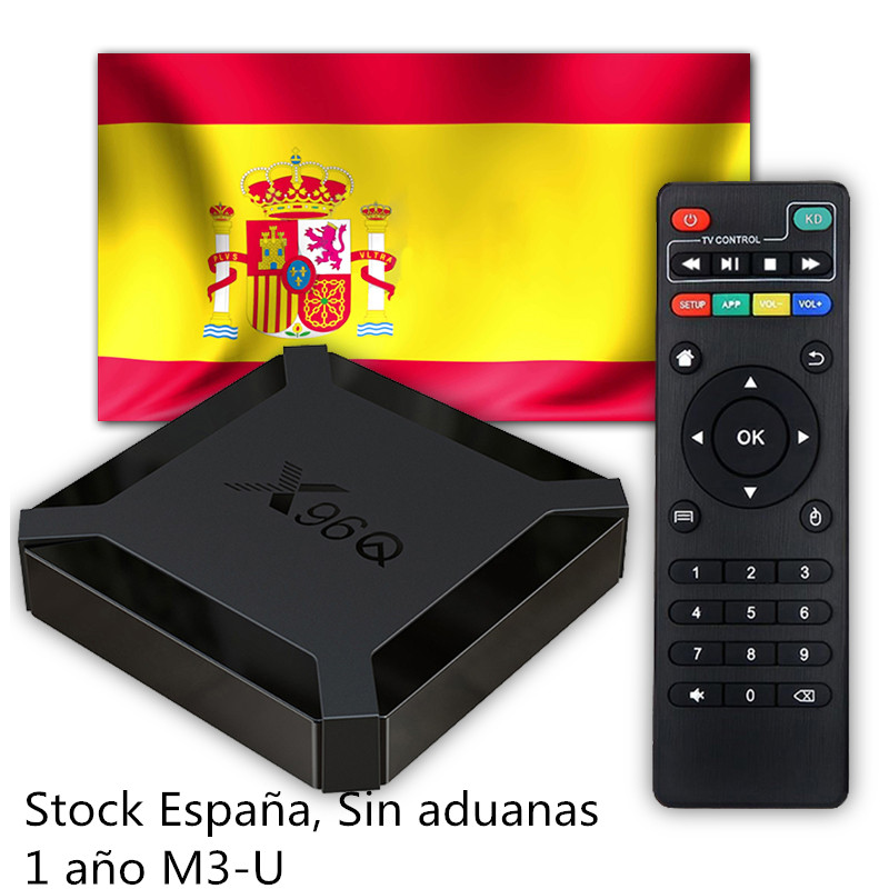 

X96Q TV Box Android 10.0 Allwinner H313 2GB 16GB 2.4G Wifi 1 ANO Spain M3-U Version