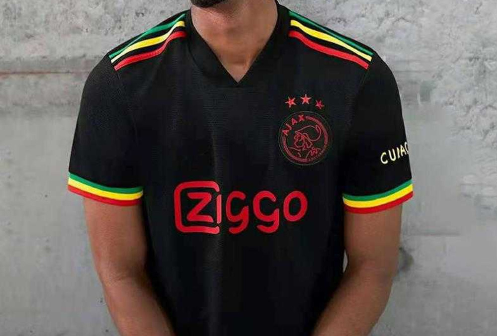

21 22 football Bob Marley Soccer Jersey TADIC BERGHUIS HALLER Third black Kit BLIND PROMES NERES CRUYFF KLAASSEN GRAVENBERCH 2022 football shirt, Gray