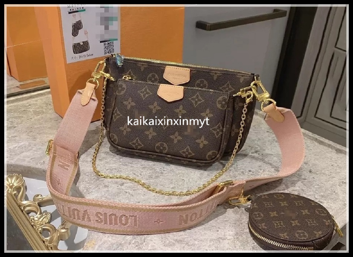 

Women Handbags Multi Pochette Accessoires Purses Flower Pochette 3pcs Crossbody Bag Designers luxurys Shoulder Bags GGLVLouisVittonYSLVUTTON, Not sold separately gift