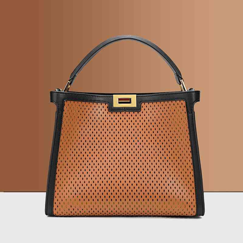 

Women Luxurys Designers Bags 2021 Autumn and winter high-end leisure large capacity leather hollo Designer Handbag Handbags Totes Crossbody Bag