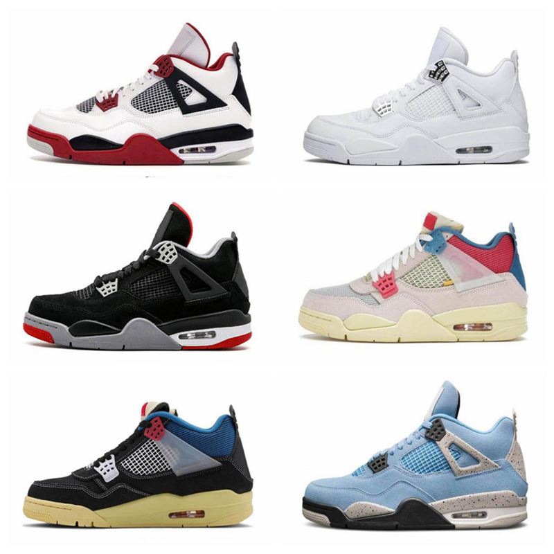 

2020 University Blue 4s 1s Mens Basketball Shoes Black Cat Neon Shadow 2.0 UNC JTH NRG Mocha Men Women Trainers Sneakers Sports, Color:3
