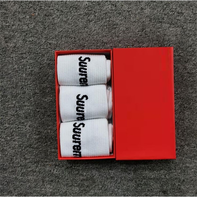 

Luxurys Designer Box sock 3 Pairs Of Trendy Brands Couple socks mens ands women mid-to-high solid color skateboard sockings Designers Men St, Black