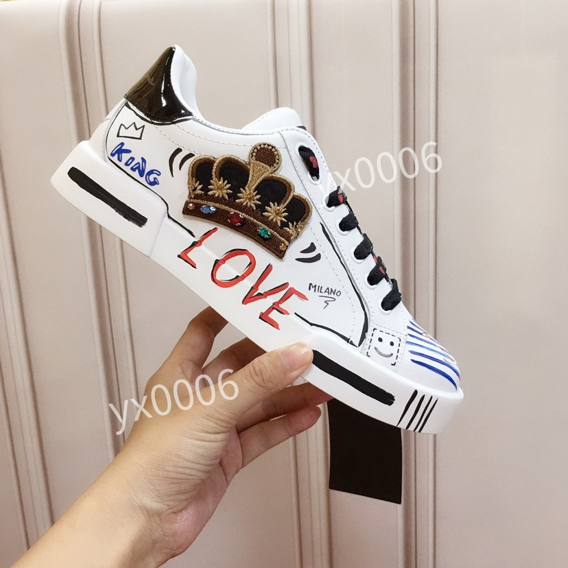 

2022 summer California Sky series hand-painted low-top sports shoes casual retro graffiti comfortable light Instagram trend hc191007, Choose the color