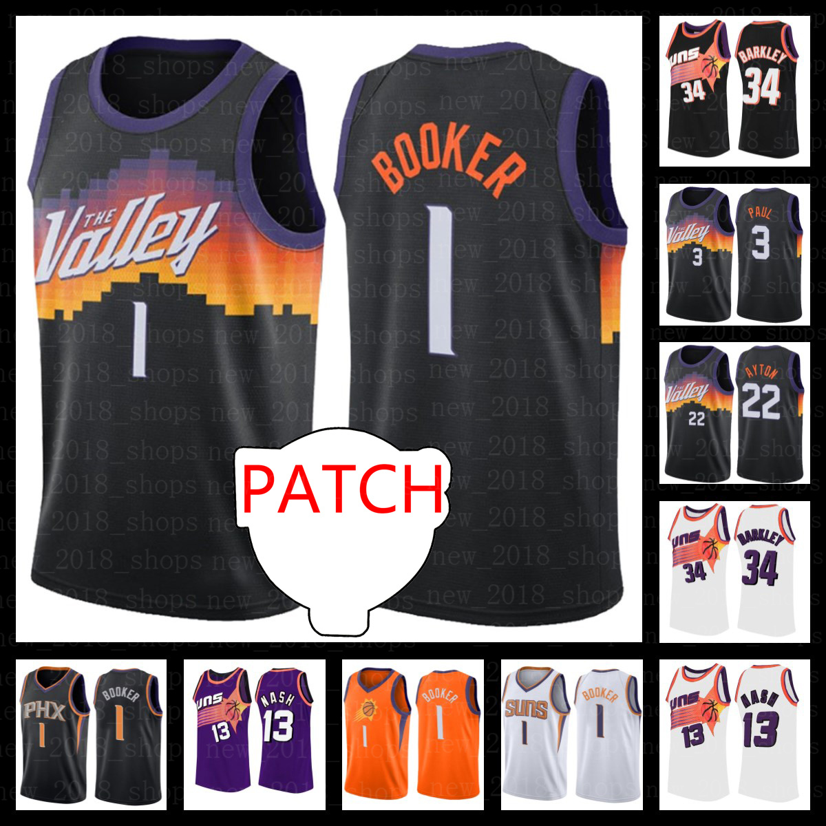 

Final Patch Chris 3 Paul Devin 1 Booker Jerseys DeAndre 22 Ayton Charles 34 Barkley Steve 13 Nash Retro Josh 20 Jackson Basketball, Men jersey