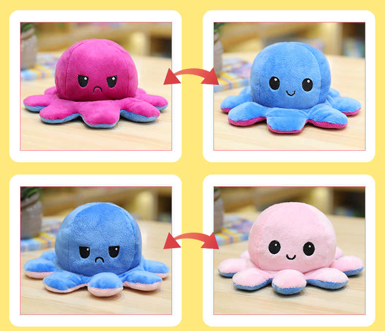 

toy octopus 20cm/30cm/40cm reversible octopus stuffed octopus soft Wholesale children gifts toys dolls dolls pillow animal toys baby gif