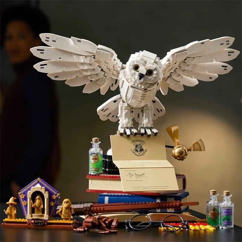 

Lion 99066 Hedwig compatible LEGO Harry series 19071 Hogwarts 19070 assembled building blocks