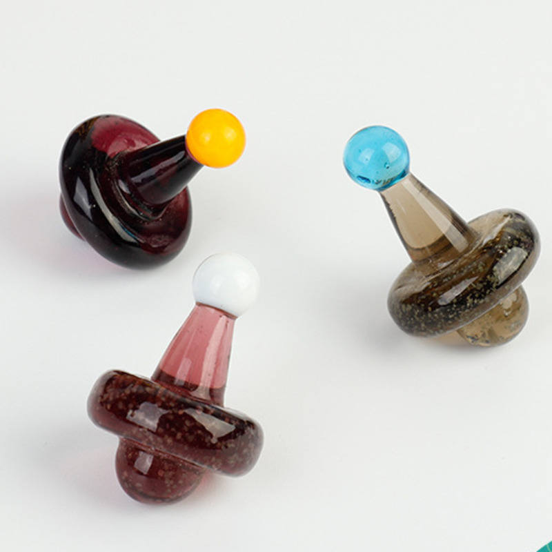 

Premium Universal Solid Colored Glass UFO Carb Cap Dome for 22MM OD Quartz Banger