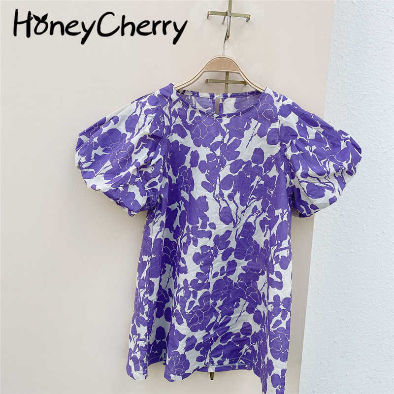 

spring and summer children's clothing girls dress purple flower dress children dress baby girl clothing 210701