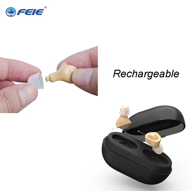 

C-5 Rechargeable Invisible Double Hearing Amplifier Digital Hearing Aid 2 channels USB Rechargeable CIC Hearing AidsScouts