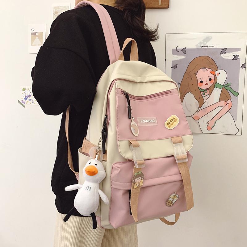 

Backpack Hocudo Cute Schoolgirl Women's Multi Pocket Anti Theft Schoolbag Bag
