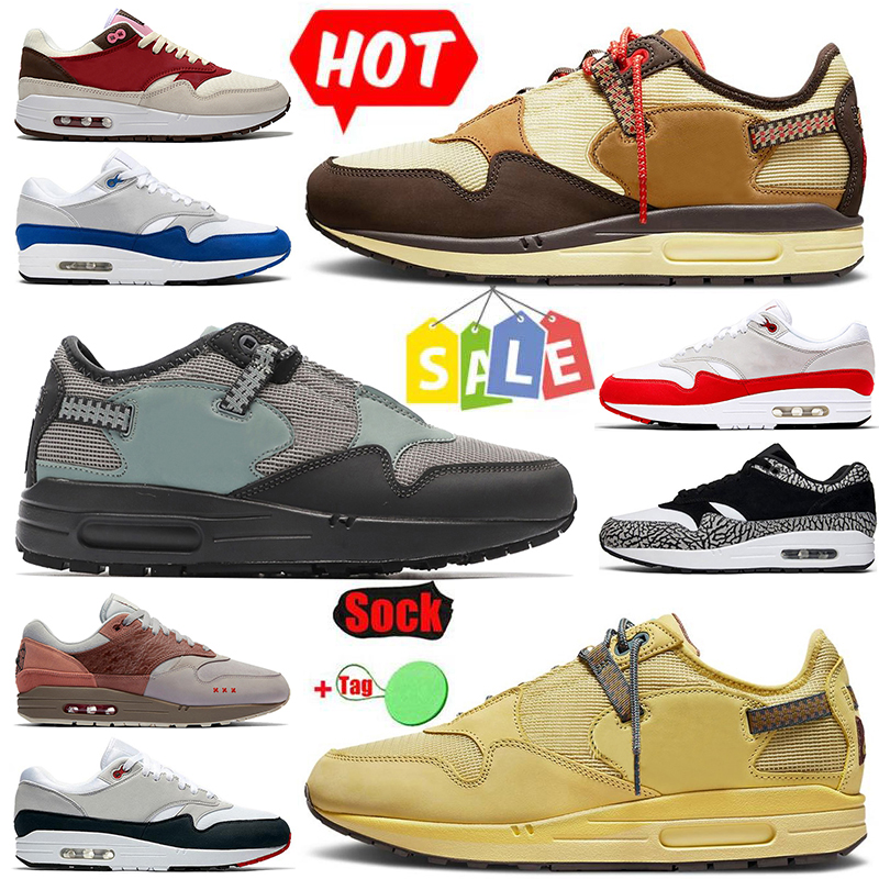 

TS x 1 Baroque Brown Cave Stone Saturn Gold mens women running shoes London 1s elephant Magma Black Schematic Cactus Jack trainers sports sneakers with socks, #027 have a day 36-45