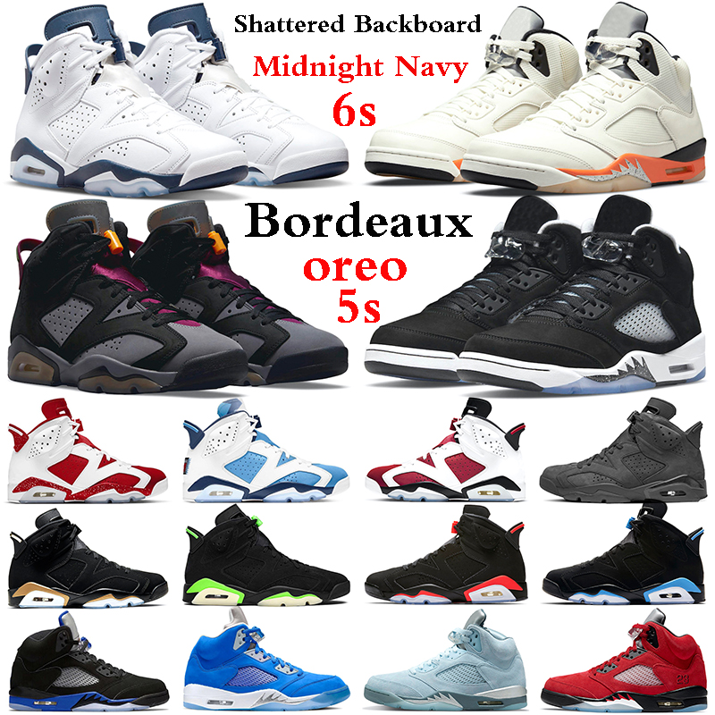 

Jumpman 5 Men Basketball Shoes 6 Bordeaux Midnight Navy Red Oreo UNC Shattered Backboard Raging Bull Carmine Bluebird Triple Black Cat Mens Trainers Sports Sneakers, #5 bluebird