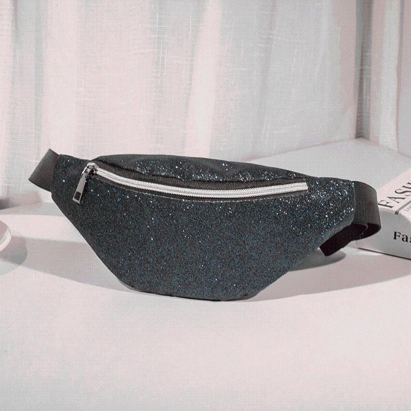 

Waist Bags Packs Women Bag Multifunction Pack Fashion Leather Phone Small Belt Cool Fanny, Blue