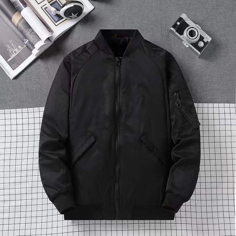 

Winter Outwear Zipper Embroidery Air Jackets Baseball Uniform Mens Cotton Padded Pilot Army Bomber 23 Designer Coats Fashion Sports Casual Varsity Jackets Black