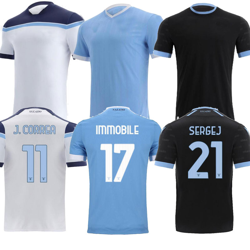 

2021 2022 Lazio soccer jerseys LUIS ALBERTO IMMOBILE SERGEJ Vestiti da calcio maglia J.CORREA LUCAS men kids Kits uniforms uomini football shirt 21/22 Home Away Third