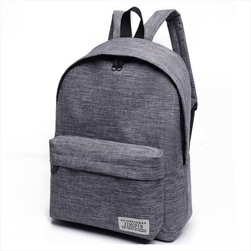 

Men Male Canvas Backpack Gray Casual Rucksacks 15inch Laptop Backpacks College Student School Bag Women Mochila