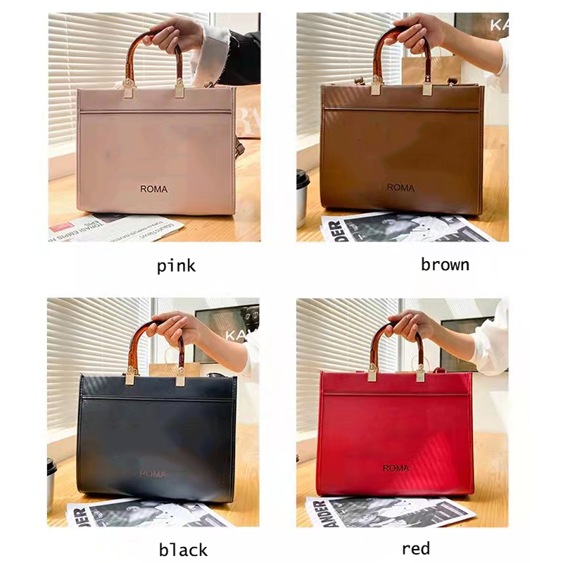 

Pink Sugao designer handbags purses crossbody bag large capacity High Quality tote bag shoulder purse good quality womens handbags new style, Black-30cm-pu