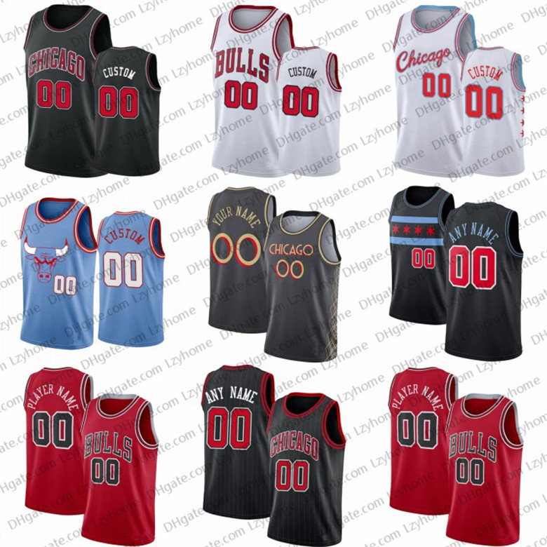 

Nikola 9 Vucevic Custom Basketball Jerseys Zach 8 LaVine Patrick 44 Williams Coby 0 White Thaddeus 21 Young Daniel 27 Theis Chicago Bull, Black;red