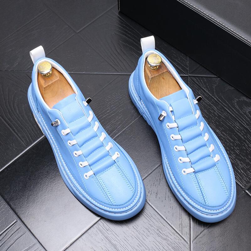 

New Men's Flats Shoes Fashion White Casual Trend Low Help Men Comfortable Safety non-slip, Black