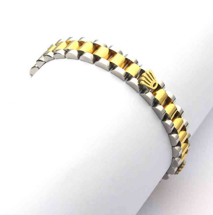 

Fashion Black Speedometer Bracelet Crown Man Stainless Steel Bangle Pulseiras Bracelets & Bangles