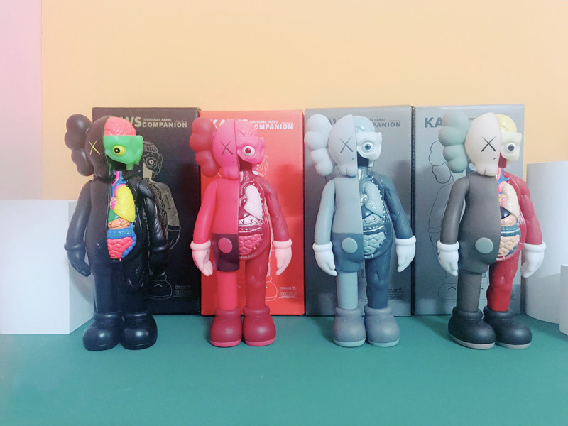 

selling 20cm 0.25kg originalfake kaws 8inches dissected companion original kaws box action figure model decorations toys gift