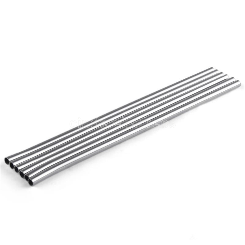 

20 oz Stainless Steel Straw Durable Bent Drinking Straw Curve Metal Straws Bar Family kitchen For Beer Fruit Juice Drink Party Accessory FY4703 CN11