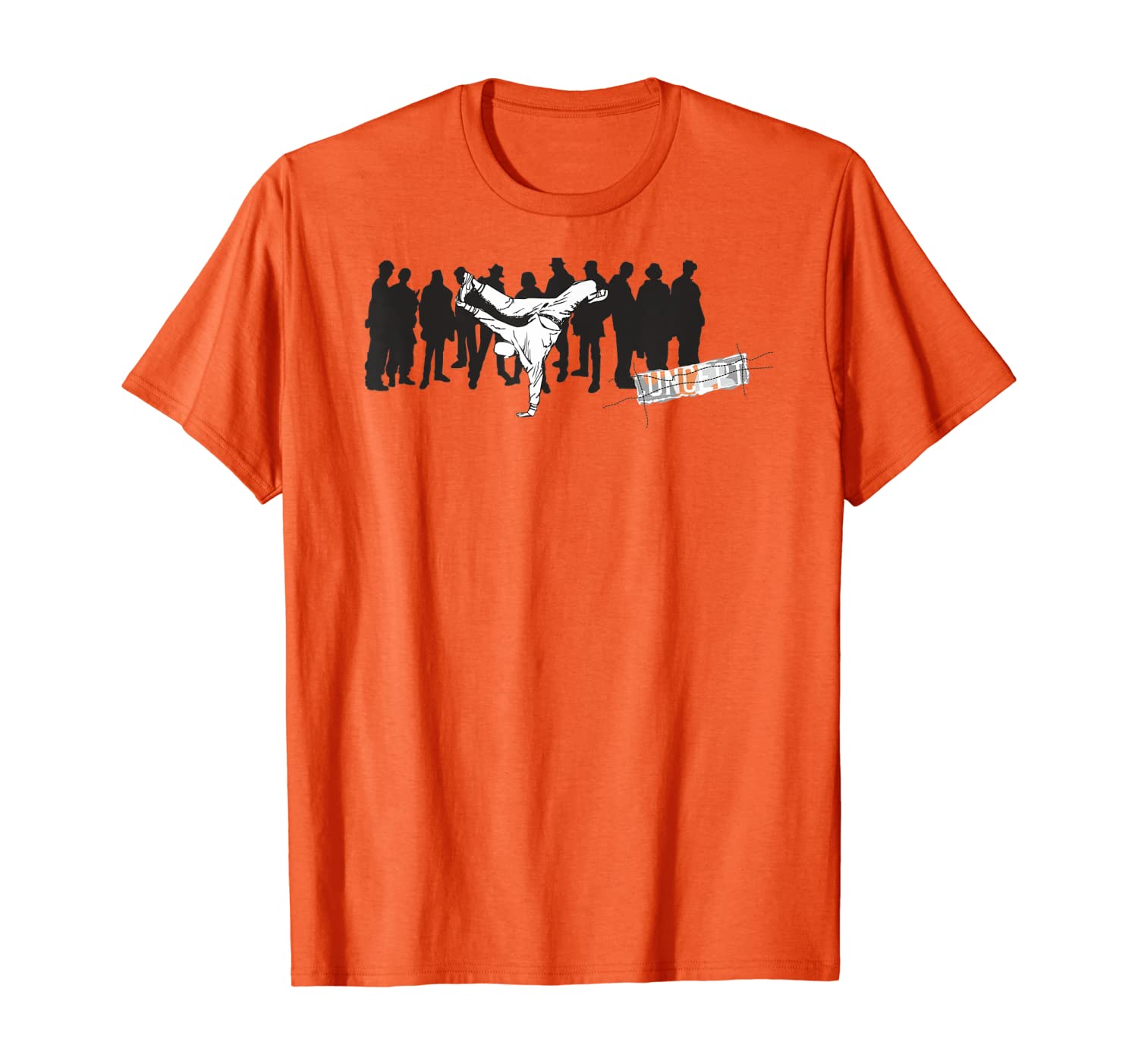

Street Dance Breakdance Dancer T-Shirt, White;black