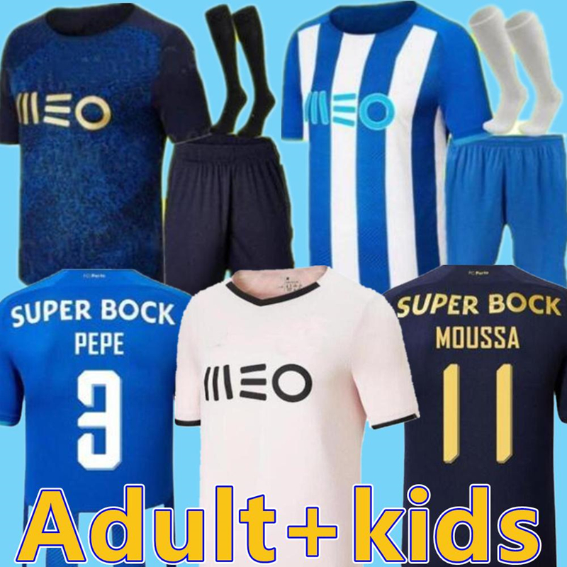 

2021 2022 port soccer jerseys Fans player version PEPE MOUSSA SÉRGIO OLIVEIRA MEHDI LUIS DÍAZ MATHEUS retro 1994 95 football shirt Men Kids kit+socks full set uniform, 21 22 3rd