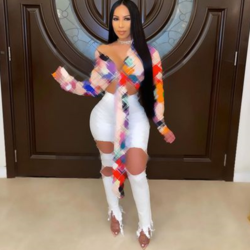 

Fashion Bow Tie Blouses Women Spring Autumn Long Sleeves Shirt Letter Printing Chic Tops Office Lady Work Wear, J2432-11