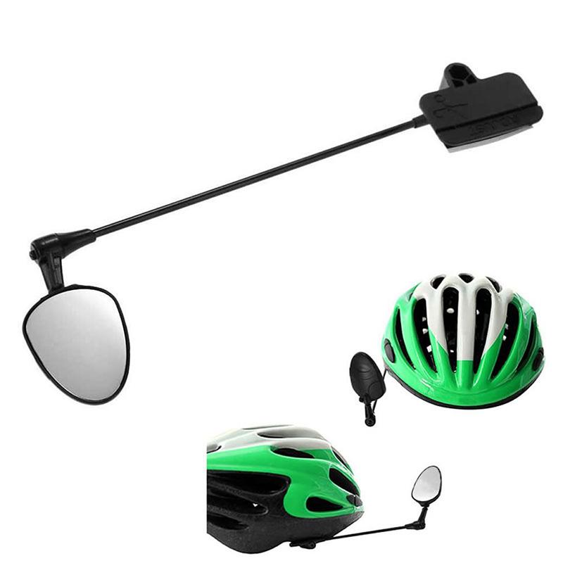 

Bike Groupsets Helmet Rearview Mirror Clear View Parts Universal Rotation Outdoor Sports Riding Accessories Adhesive