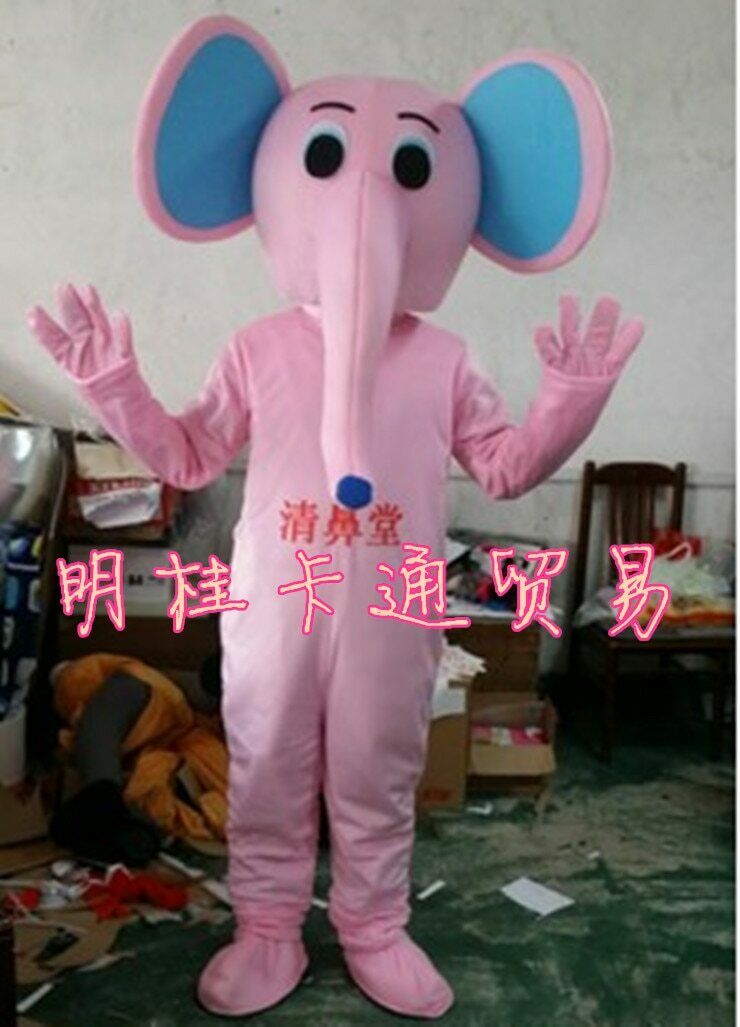 Costumes de mascotte Elephant Mascot Costume Farty Game robe tenue Halloween Costume à fourrure adulte
