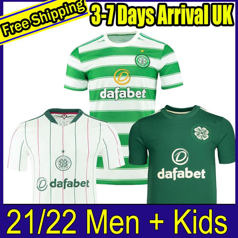 

21/22 Celtic soccer jerseys EDOUARD BROWN DUFFY TAYLOR CHRISTIE fans player version jersey 2021 2022 away goalkeeper Men Kids Kit full sets football shirt, 21-22 home