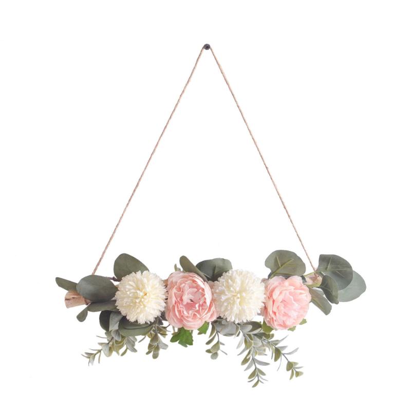 

Decorative Flowers & Wreaths Flower Ornaments Floral Decor Artificial Peony Wedding Pendant Home Decoration Branches Door Garden Room Garlan, Pink