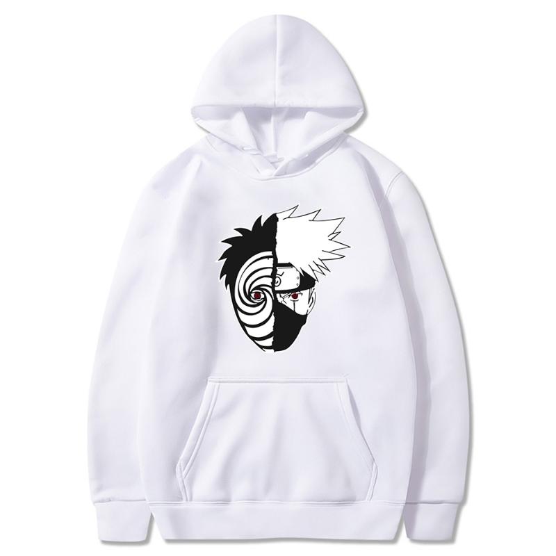 

Women' Hoodies & Sweatshirts Anime Costume Obito VS Kakashi Sharingan Custom Harajuku Pullover Sweatshirt, Black