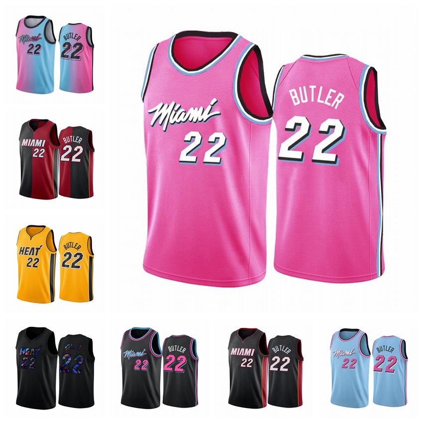 

Miami Heat MEN Jimmy Butler Blue Pick Vice 2020-21 Basketball Jersey, Black