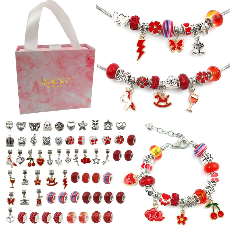 

New Fashion Creativity DIY Handmade Crystal Alloy Charm Bracelet Jewelry