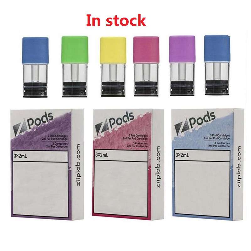 

ZPODS S Pods Cartridge Disposable E-cigarettes 2ml Prefilled Carts No Leaking Pod For ZFIT ZSTICK Battery Vape Pen Kit In stock