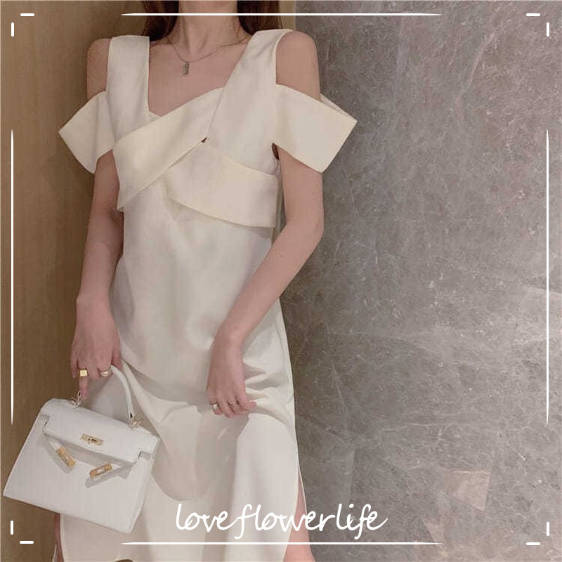 

French Elegant Dresses Women Casual Short Sleeve Vintage Midi Dress Office Lady Evening Dress Korean Summer Chic 210521, As picture