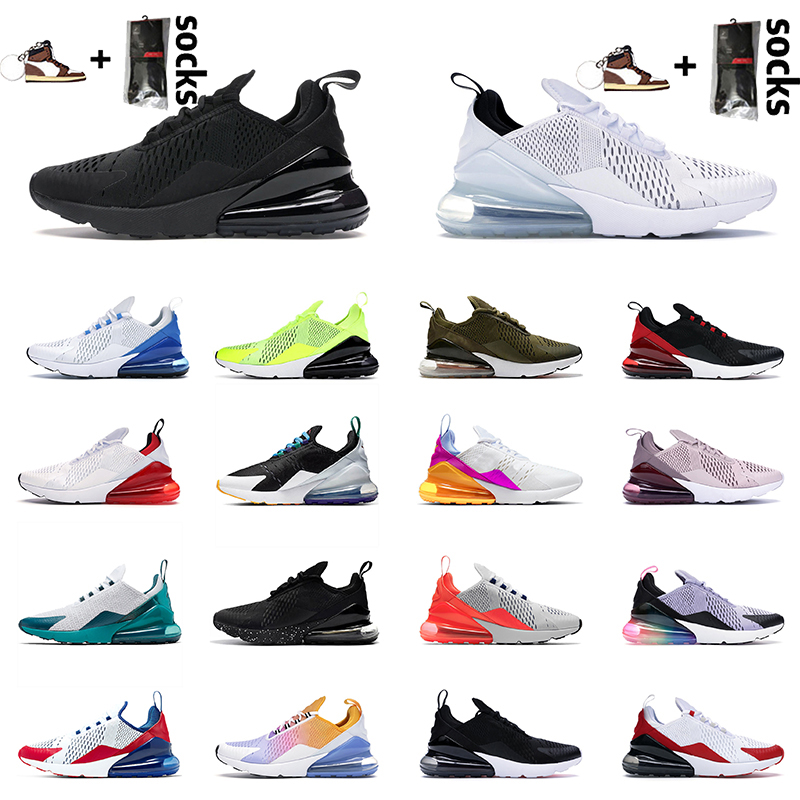 

2021 Men Womens Photo Bule 270 Running Shoes Top Quality Triple Black White Sneakers Trainers Volt Bred University Red Barely Rose Summer Gradient