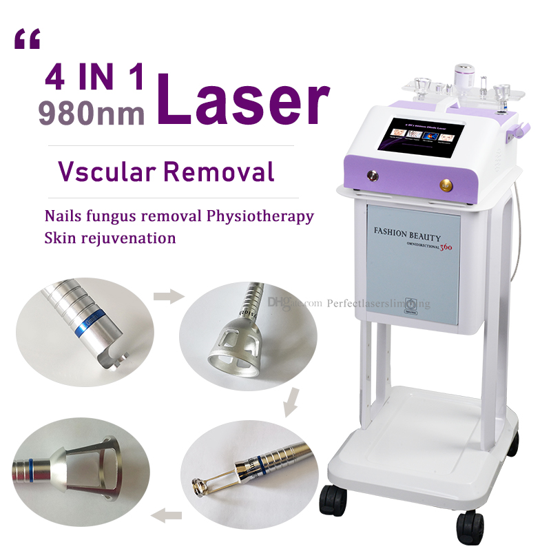 

2021 Diode Laser 980nm nail fungus la ser vascular removal varicose veins treatments spider vien removel pain ease machine