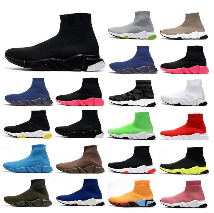 

Top designer men women Shoes speed trainer sock boots socks mens trainers boot fashion casual balck red sneakers with box, Customize