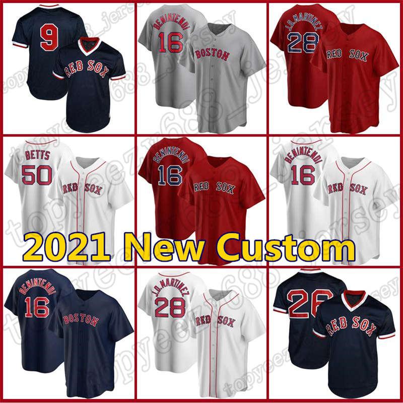 

16 Andrew Benintendi Custom Red Jersey 9 Ted WilliamsBaseball 26 Wade Boggs 28 JD Martinez 50 Mookie Betts 34 David Ortiz Sox Mens, Blue;black