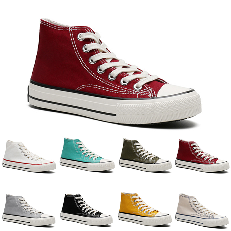 

Newest Casuals canvas shoes men women platforms casual trainer outdoor mens womens fashion run sport sneaker color 36-44, #4