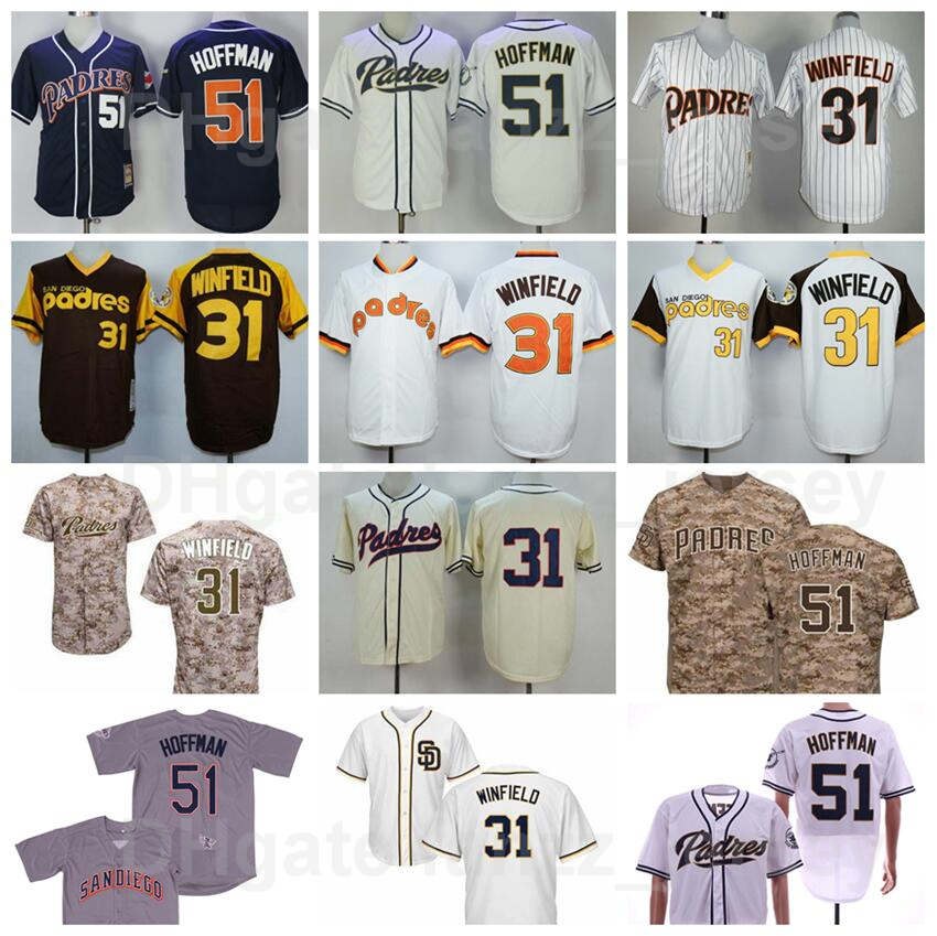 

Vintage 1978 1984 Baseball 31 Dave Winfield Retro Jersey 1948 Turn Back The Clock 51 Trevor Hoffman Cooperstown Pullover Cool Base Navy Blue White Grey Brown Men, 1978 vintage